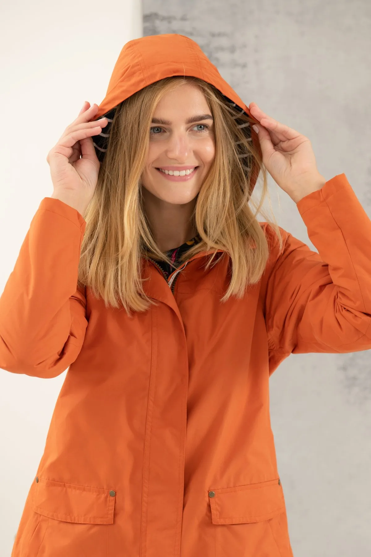 Lighthouse Ladies Iona Short Coat - Burnt Orange