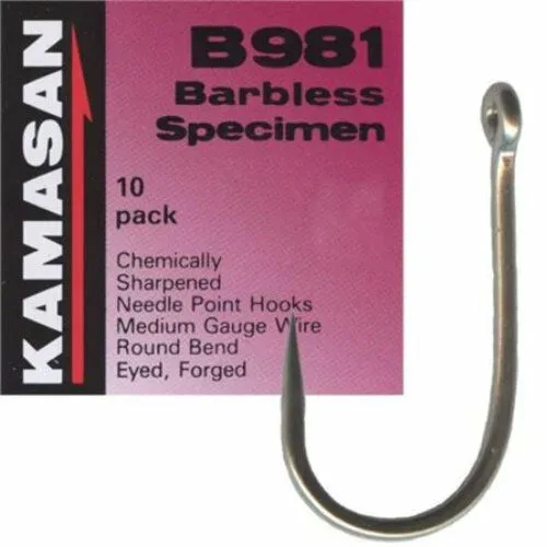 Kamasan B981 Barbless Hooks